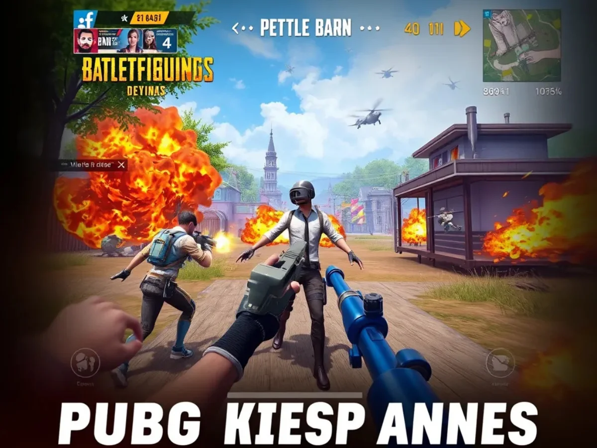 مشهد مشوق من لعبة PUBG Mobile يظهر لحظات من القتال والحركة